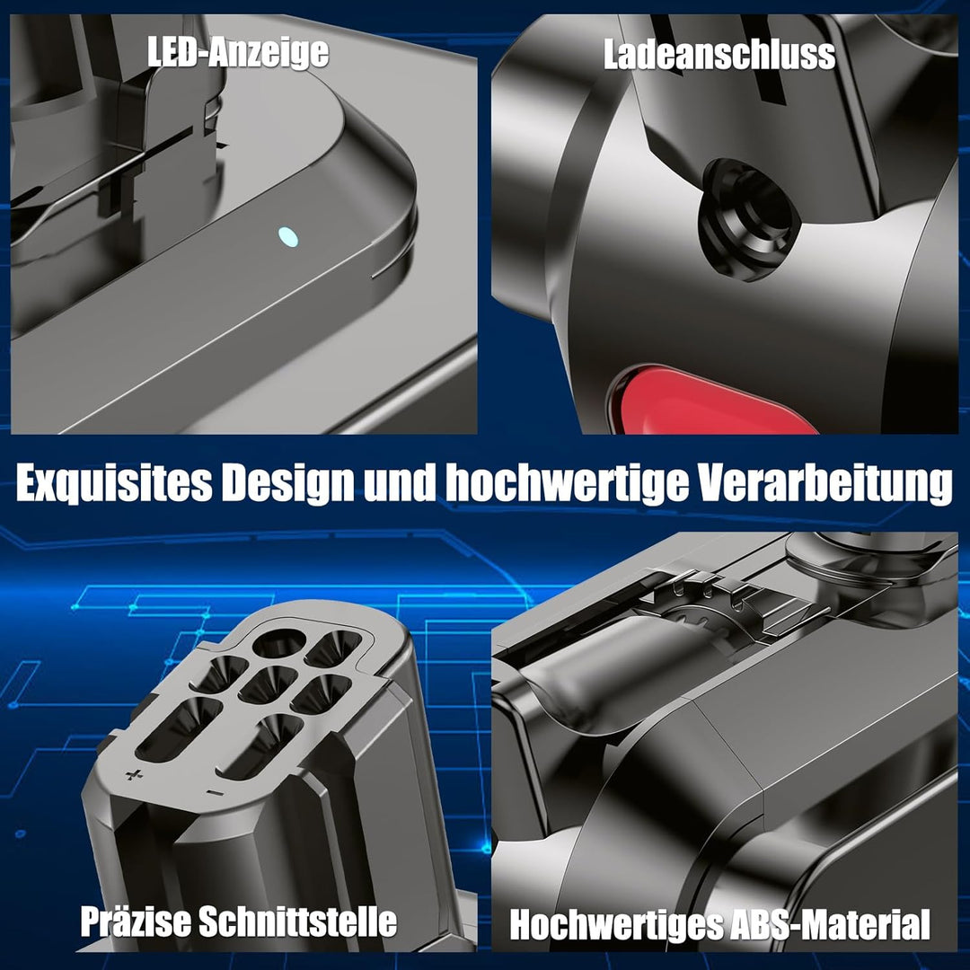 V12 Akku für Dyson V12, Akku Kompatibel mit V12Detect Slim Fluffy Absolute SV20 SV26 SV30 SV34 SV35