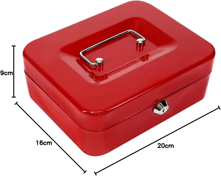 Kippen 10033r2 Geldkassette rot, rot, Masse: 200 x 160 x 90 mm