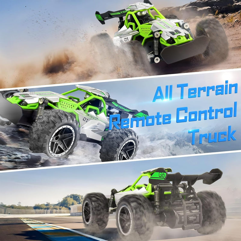 Pmgud Ferngesteuertes Auto, 2,4 GHz 1:18 Proportional 2WD 20+ km/h Hobby Offroad Monster RC Truck, w