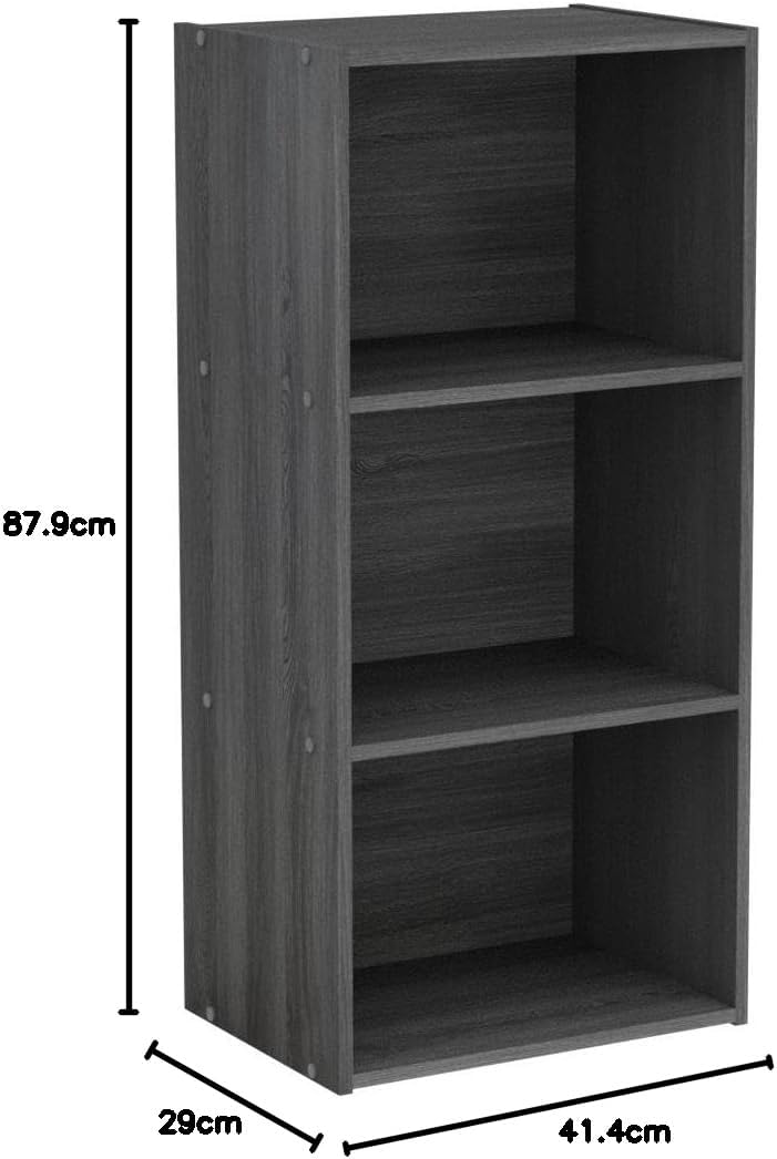 Iris Ohyama, Aufbewahrungsmöbel, Bücherregal, 3 feste Regale, Design, Multifunktional, Büro, Eingang