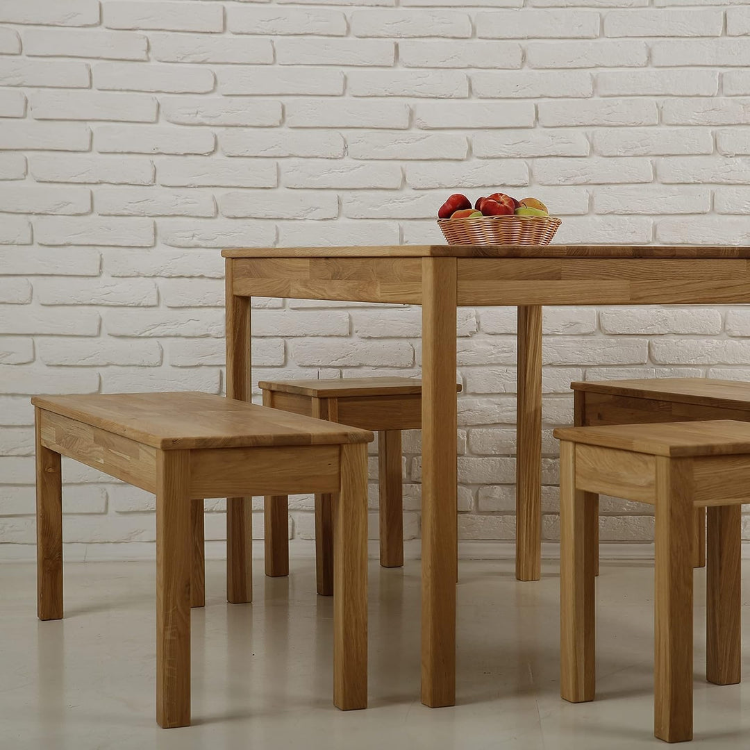 Krok Wood Sitzbank Tomas aus Massivholz (Eiche, 70 x 35 x 45 cm) 70 x 35 x 45 cm Eiche, 70 x 35 x 45