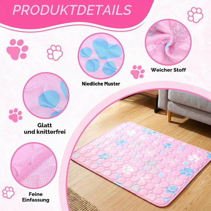 Kühlmatten Hunde, Kühltdecke für Hunde, Hundedecke Sommer für Haustiere, Washbares Haustier Kühlmatt