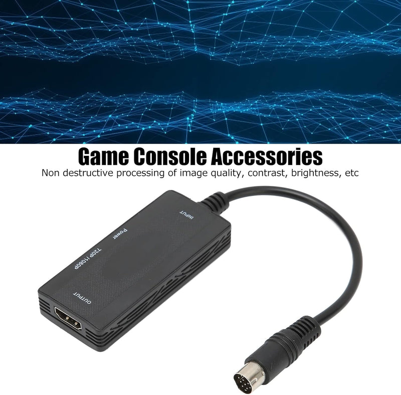 Annadue Konverter für Sega Saturn SS zu HDMI, 720P / 1080P HDMI-Kabeladapter für Saturn SS zu HDTV,