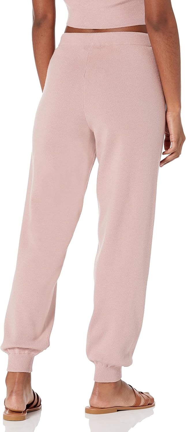 The Drop Maddie superweiche Strick-Jogginghose mit lockerer Passform, für Damen L Zephyr Pink, L Zep