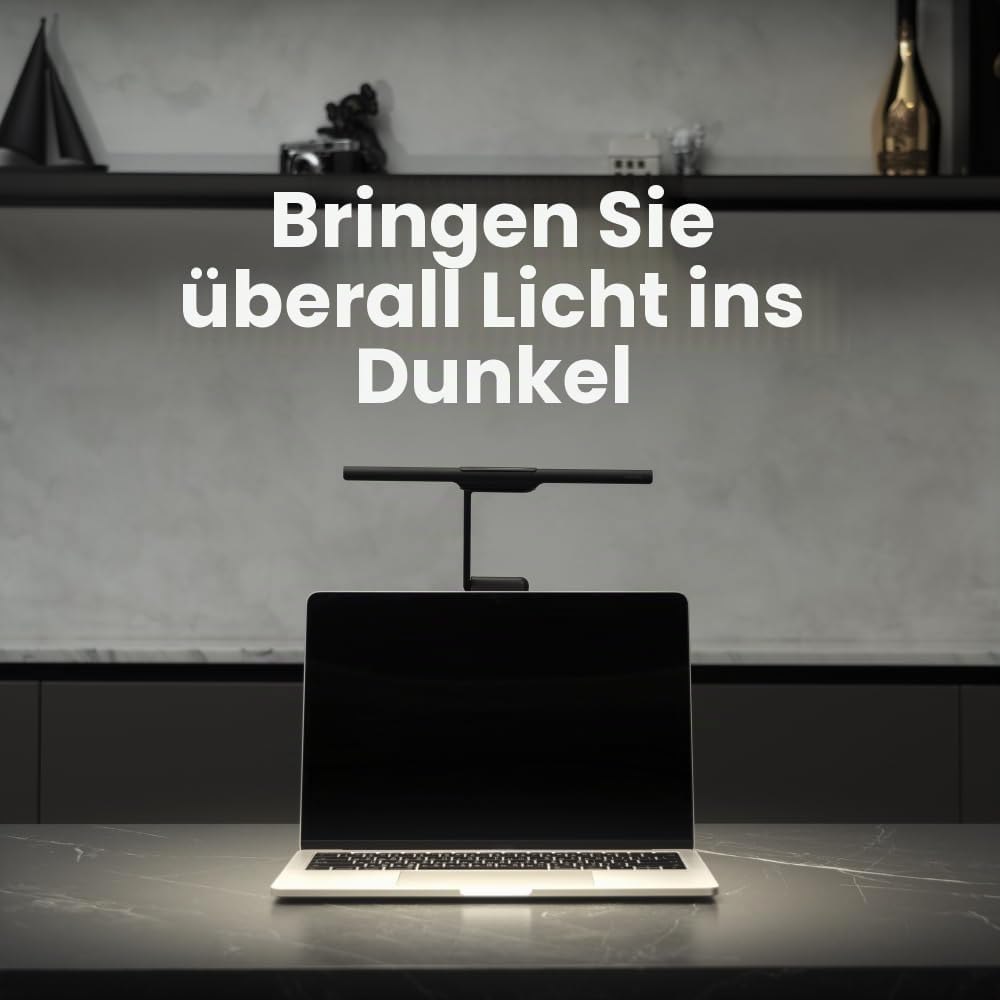 BenQ LaptopBar Monitor-Leuchte für Laptop, automatische Dimmfunktion, einstellbare Farbtemperatur mi