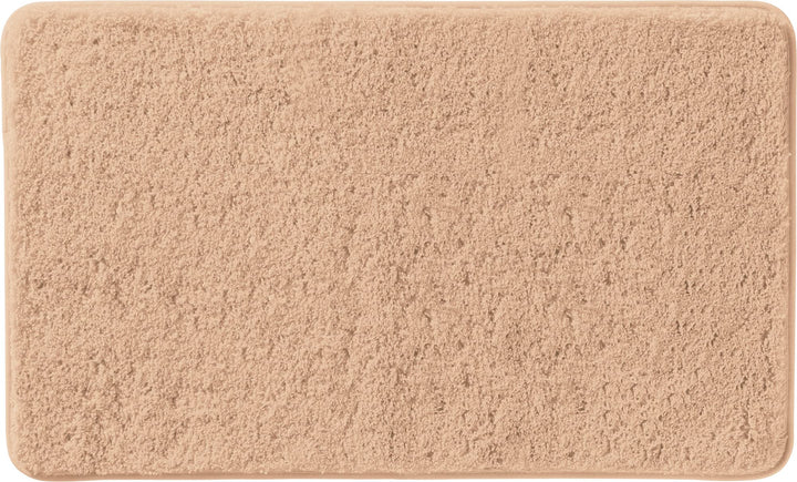 Erwin Müller Badematte, Badteppich, Badvorleger Rhodos Uni rutschhemmend beige Grösse 80x150 cm - ul