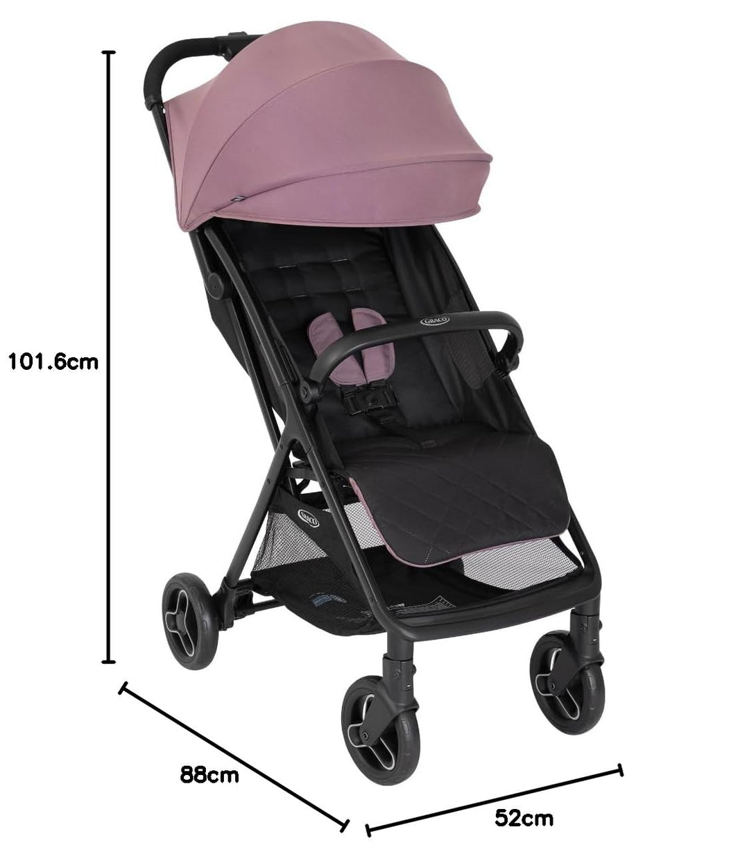 Graco - Myavo Kinderwagen, leicht, schnell zusammenklappbar, ab Geburt bis ca. 4 Jahre (22 kg), mit