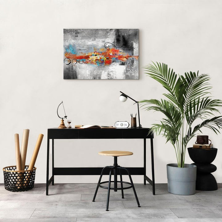 murando Akustikbild Abstrakt 120x80 cm Bilder Akustikschaum Hochleistungsschallabsorber Schallschutz