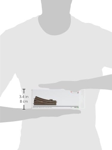 Märklin 24612 – Modelleisenbahn Weiche rechts, C-Gleis, Spur H0, Radius R2, Länge 188,3 mm Single, S