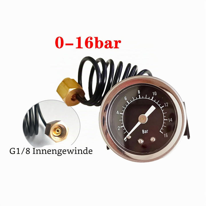 Einfache Installation, 16 Bar, Espresso-Manometer, Metalltextur, Küchengerät, Teil für Langlebigkeit