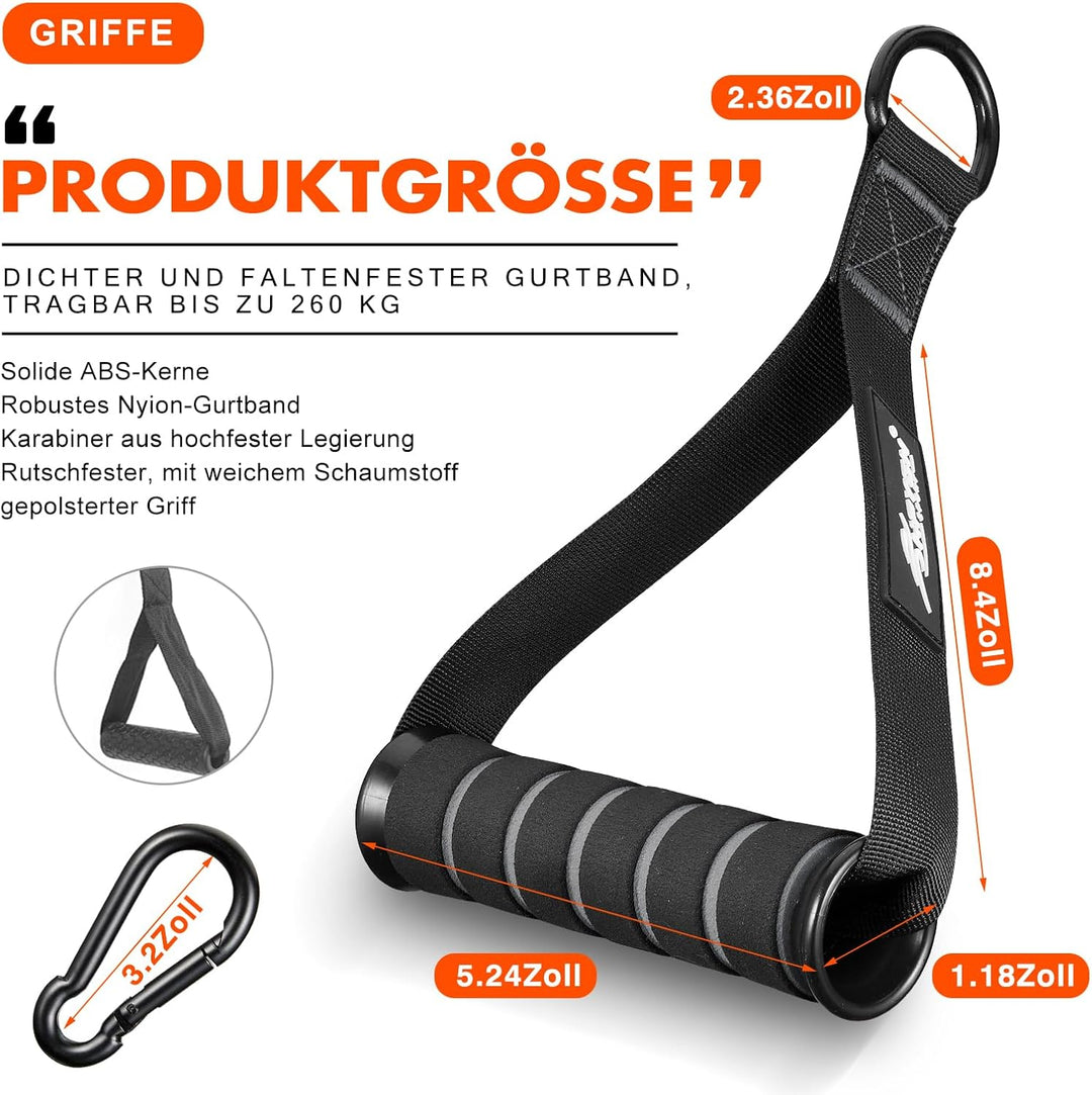 HPYGN Griffe für Fitnessbänder, für Widerstandsbänder, Krafttraining Und Cardio-Training Fitnessgerä