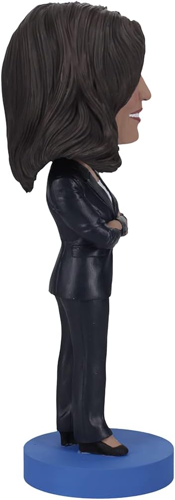 Royal Bobbles Kamala Harris Wackelkopf, Premium Polyresin lebensechte Figur, einzigartige Seriennumm