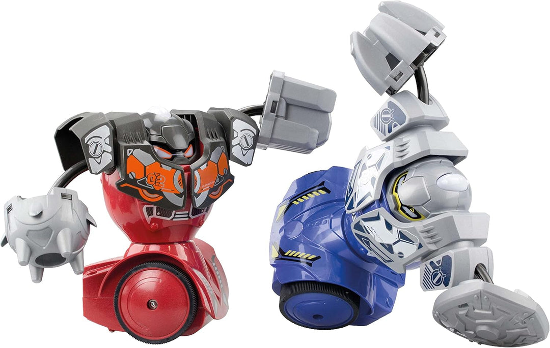 YCOO 2 x Kombat Mega-Roboter, ferngesteuert, 16 cm, austauschbare Fässe, Spielzeug mit Soundeffekten