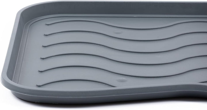 Set Schuhabtropfschale Schuhmatte wasserdichte, pflegeleicht, Kunststoffmatte schützt Böden Schuhabl