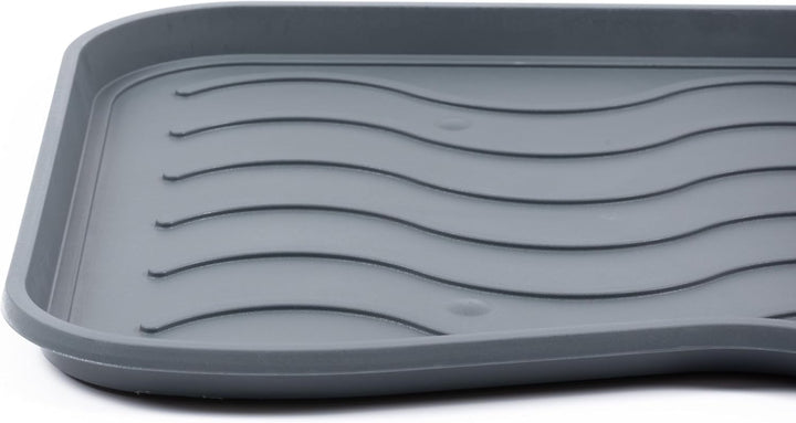 Set Schuhabtropfschale Schuhmatte wasserdichte, pflegeleicht, Kunststoffmatte schützt Böden Schuhabl