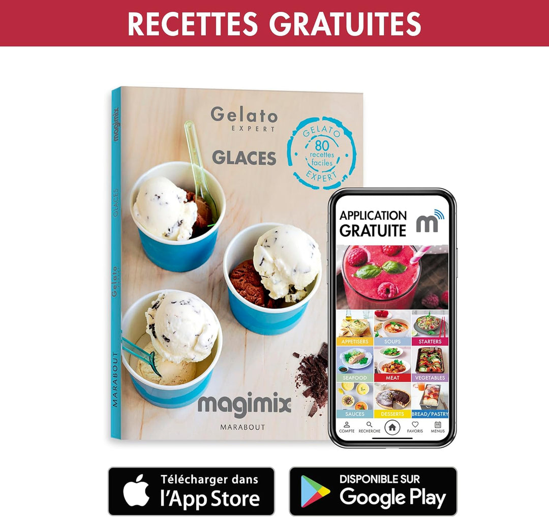 Magimix 11680 Eis Expert – Ice Cream Makers (Stainless Steel, Ice Cream, Sherbet)