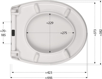 'aquaSu® WC-Sitz mit Absenkautomatik, lustiges Dekor Stadtaffe, abnehmbar, antibakterieller Duroplas