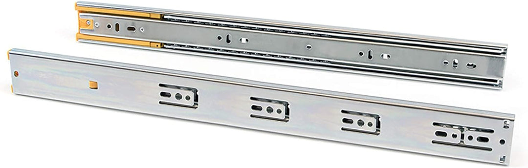 Emuca Schubladenführungen, Vollauszug mit Rollen gedämpftes Scharnier 45mm x 350mm, 5 Sets (10 Stück