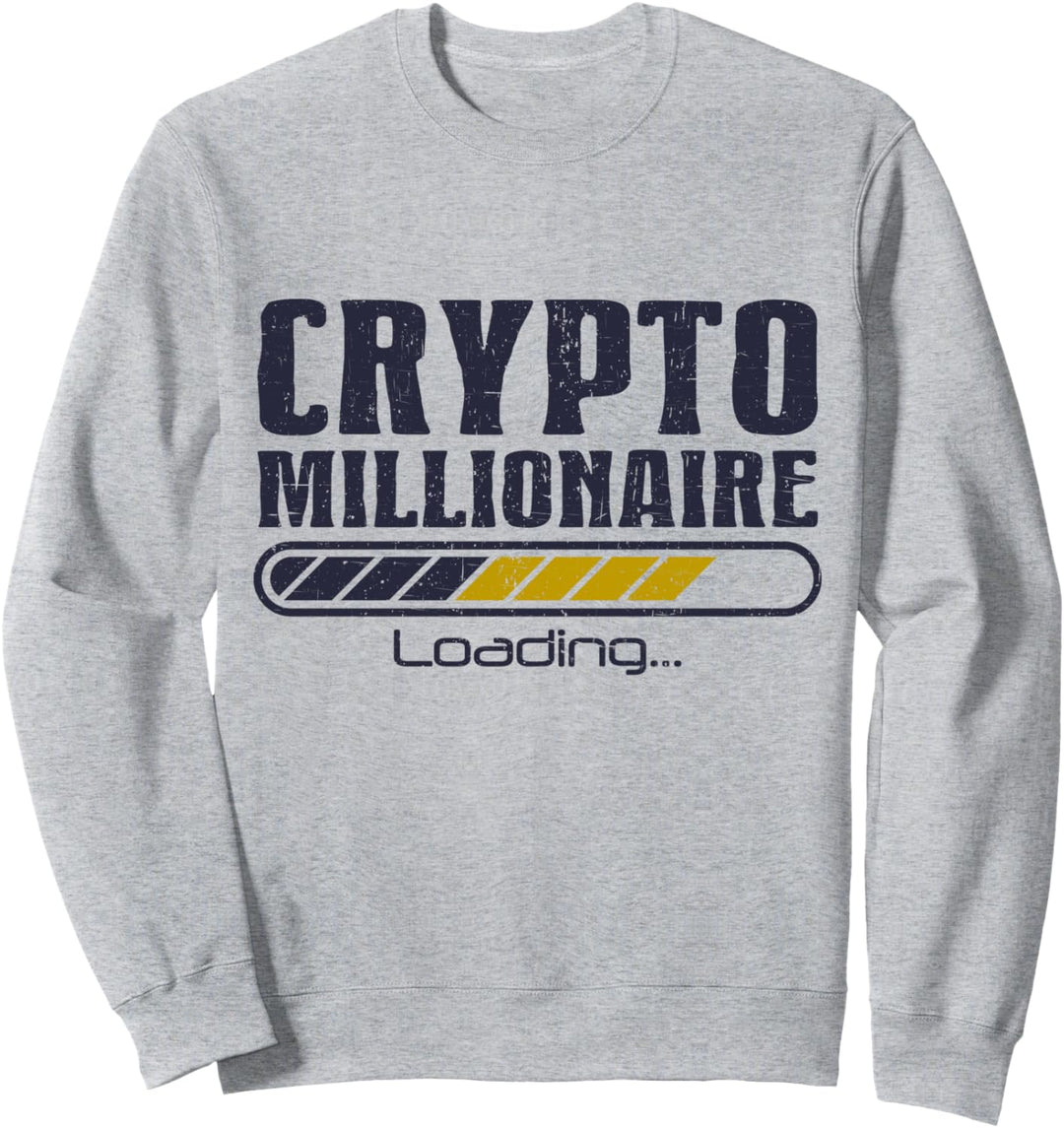 Lustiger Bitcoin Krypto Kryptowährung Krypto Millionär Sweatshirt