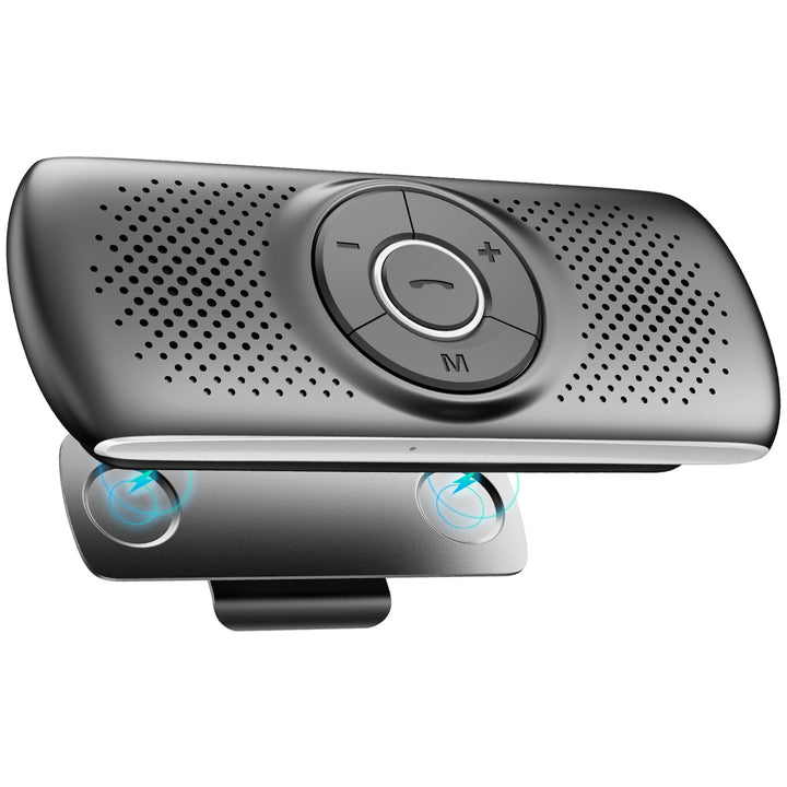 AGPTEK Freisprecheinrichtung für Auto, Bluetooth 5.0, integriertes Mikrofon, mit Clip für GPS, Musik