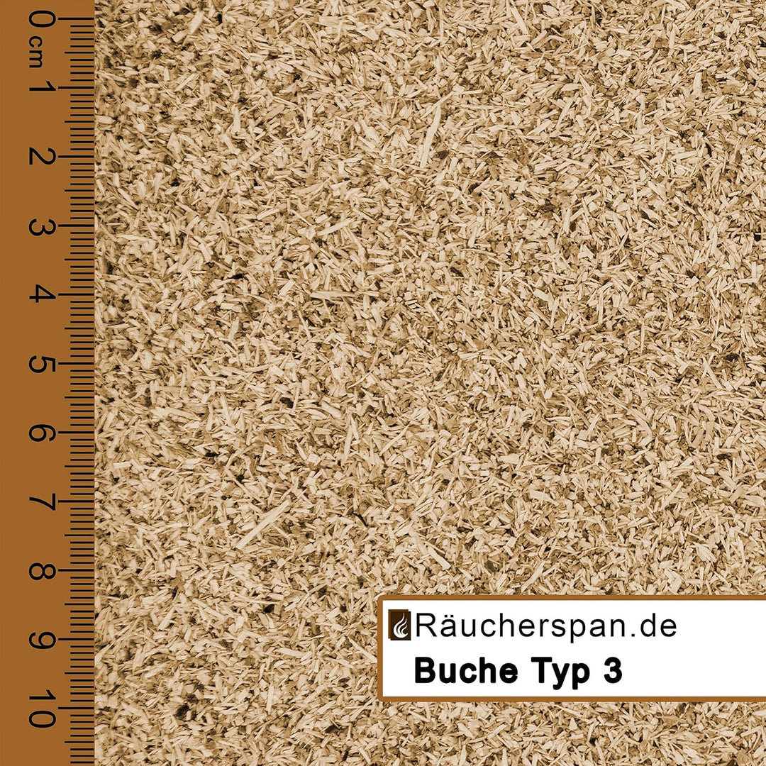 Räucherspäne Räuchermehl Buche Typ 3 mit Wacholder Spangrösse 0,3-1mm für Räucherofen Sparbrand Kalt