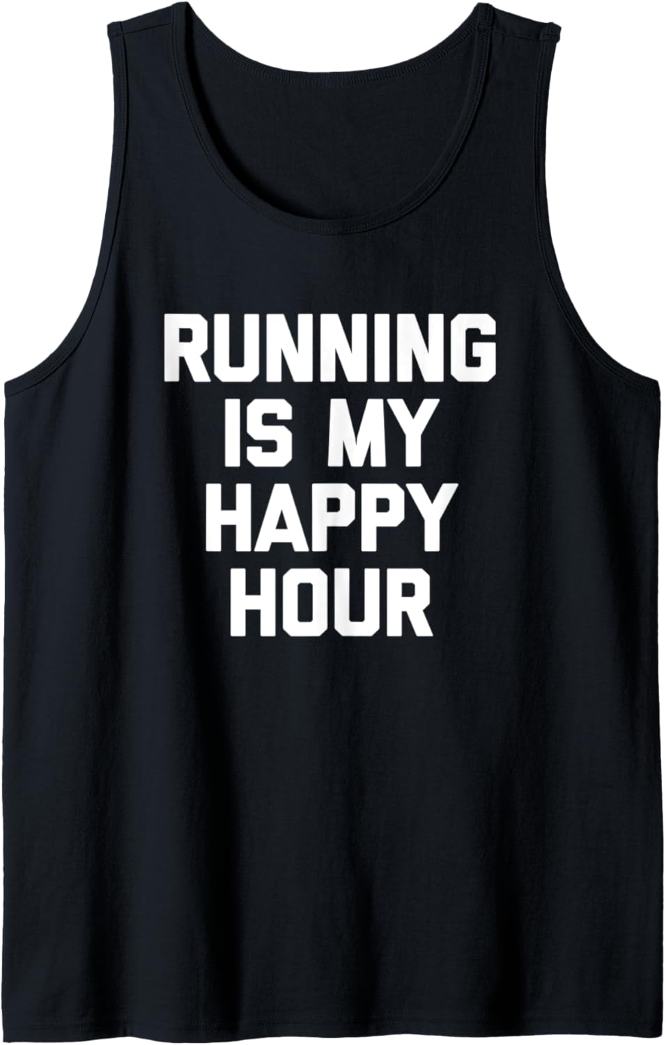 Running Is My Happy Hour T-Shirt Lustig Spruch Läufer Running Tank Top