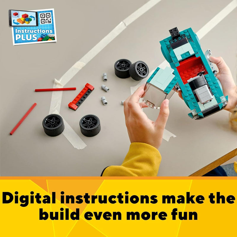 LEGO Creator 3in1 Street Racer 31127 Building Kit Featuring a Muscle Car, Hot Rod Car Toy and Race C