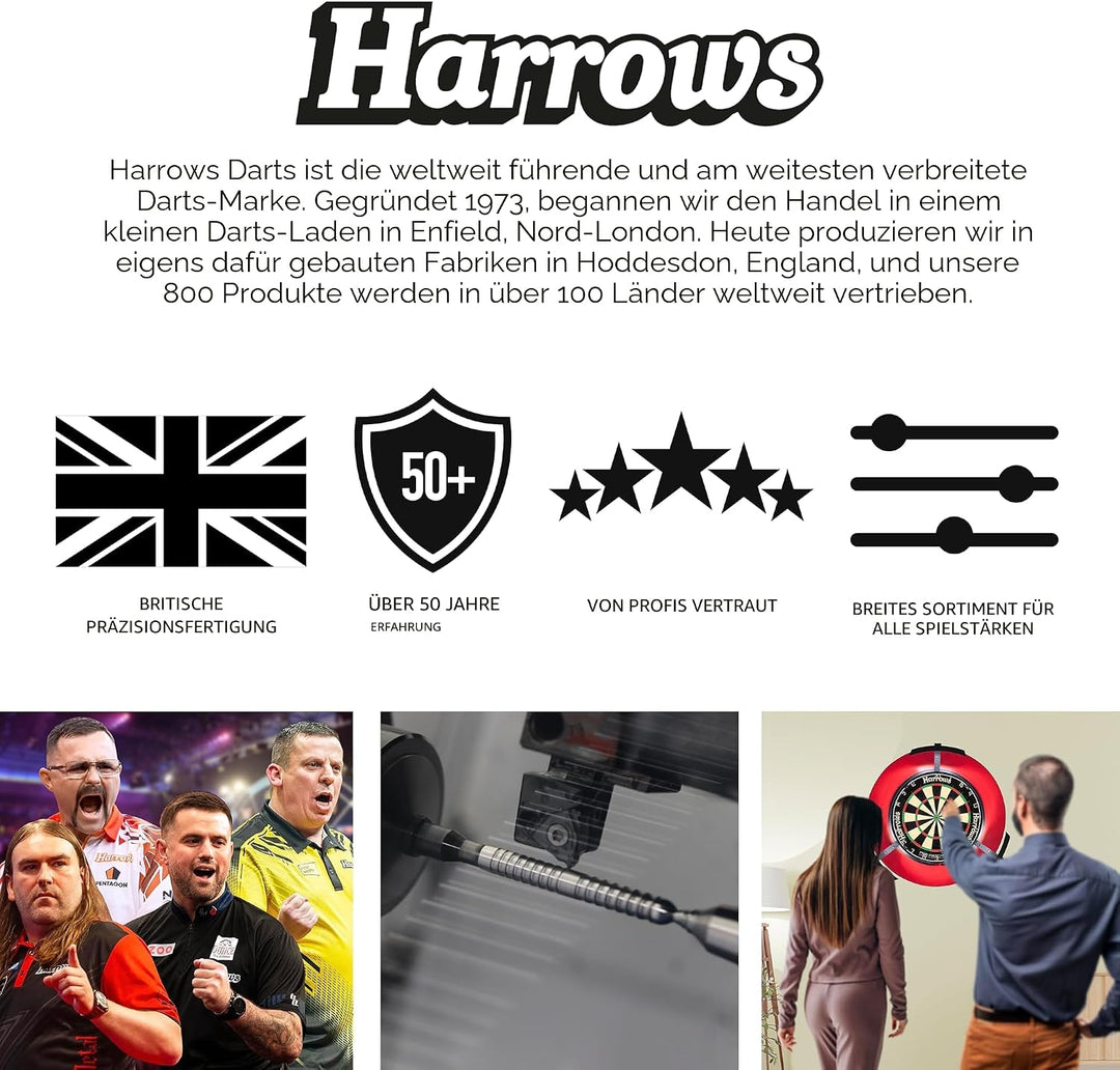 Harrows Darttasche Blaze 3 | Dartkoffer Darthalter I Dartkoffer für 3 Dartpfeile | Professionelles D