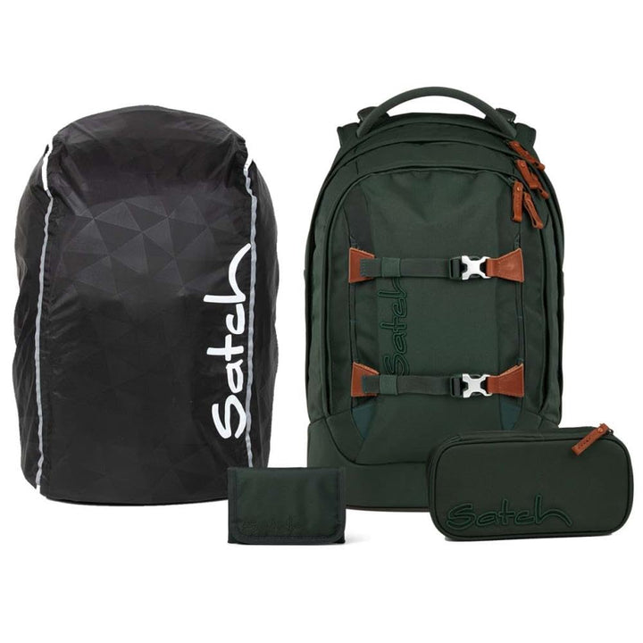 Satch pack Nordic Skandi Streetwalk Edition Schulrucksack Set 4tlg. inkl. Schlamperbox, Geldbörse un