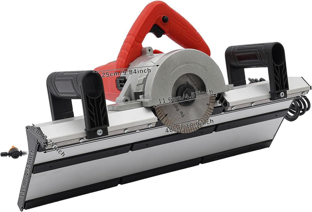 1200W Fliesenschneider, 43-Grad-Standardfase Elektrischer Fliesenabschrägungsmaschine, 13000r/min Ma