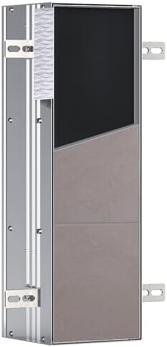 EMCO Asis Plus Unterputz-WC Modul mit Toilettenpapierhalter, Badezimmerschrank für unsichtbaren Stau