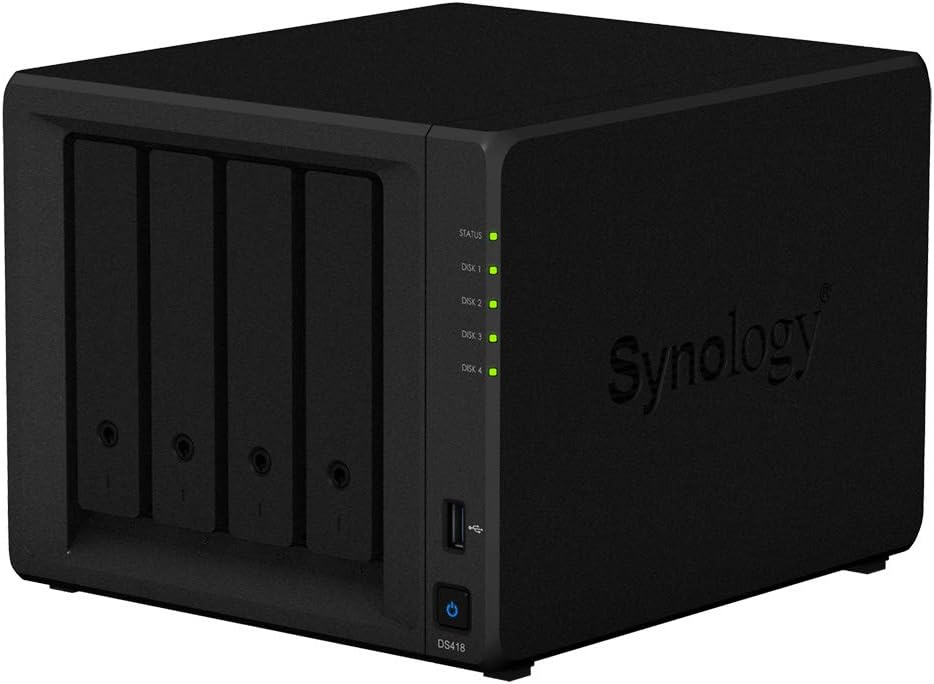 Synology DS418 4 Bay Desktop NAS Gehäuse, Enclosure