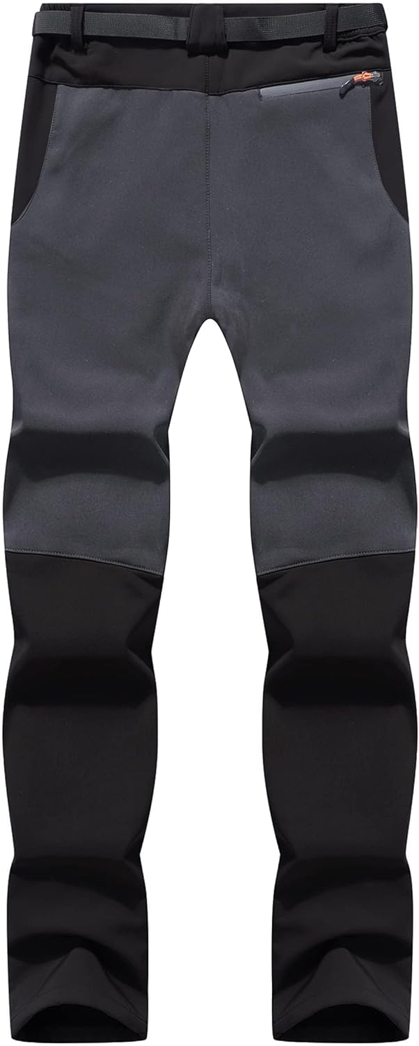 BenBoy Herren Wanderhose Wasserdicht Softshellhose Outdoorhose Winddicht Warm Gefüttert Skihose Snow