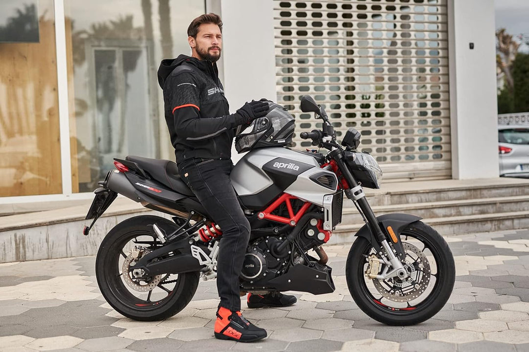 SHIMA DEVON Motorradjeans - Belüftete Elastische Slim Fit Biker Motorradhose mit FiberQL-Verstärkung