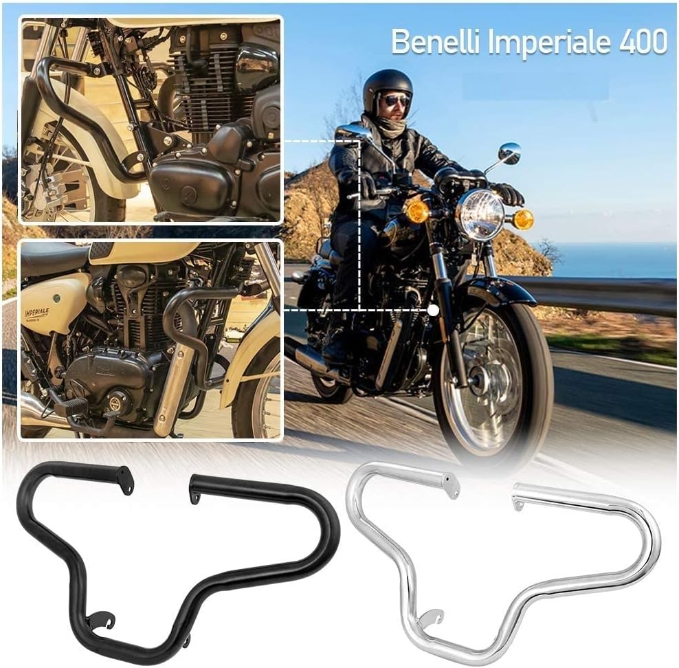 Motorrad Stahl Autobahn Motorschutz Stossstange Crash Cage Bars Rahmen Fallschutz für 19-22 Benelli