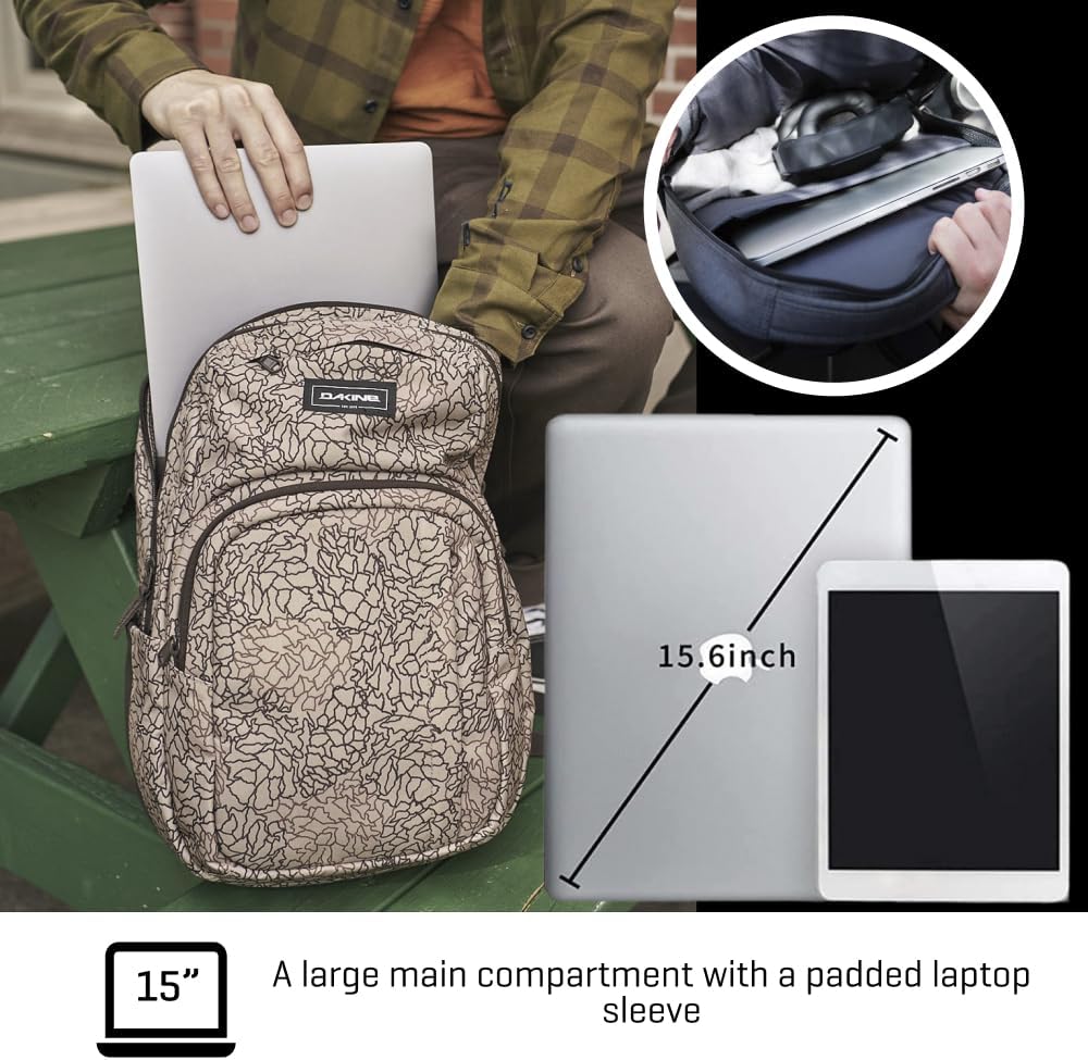 Dakine Unisex Campus L 33l Dakine Rucksack Campus (1er Pack) 33 Liter Dunkelblau, 33 Liter Dunkelbla