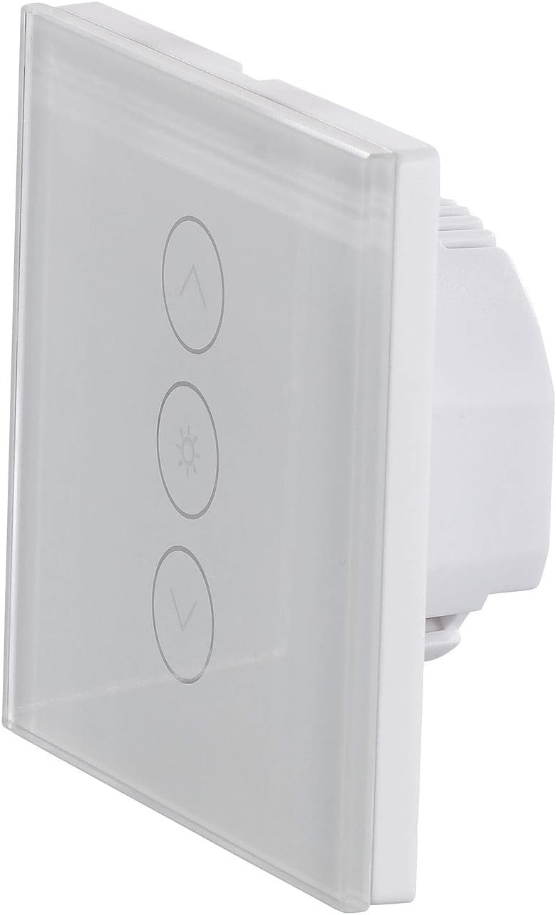 Luminea Home Control Schalter: 2er-Set Touch-Lichtschalter & Dimmer, für Alexa & Google Assistant (L