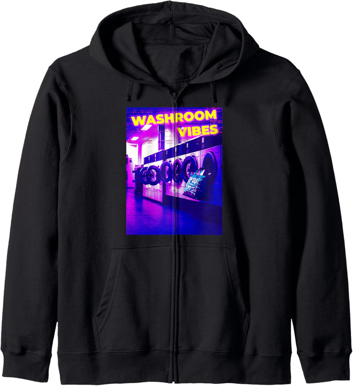 Ästhetische Vaporwave Wäsche Retro Washroom Vibes Kapuzenjacke
