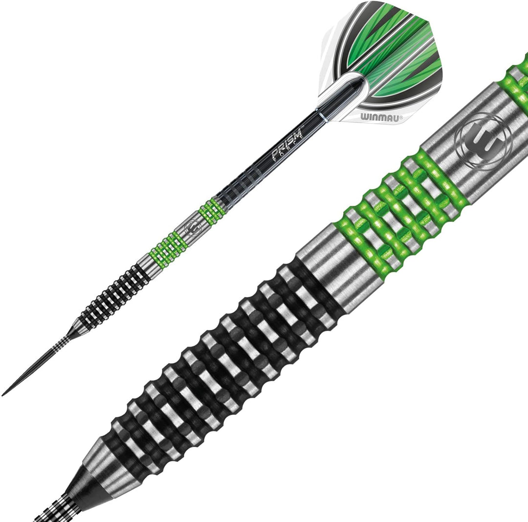 WINMAU Daryl Gurney 22g Sonderausgabe Profi Wolfram Steeltip Dartpfeile Set mit Flights und Schäfte