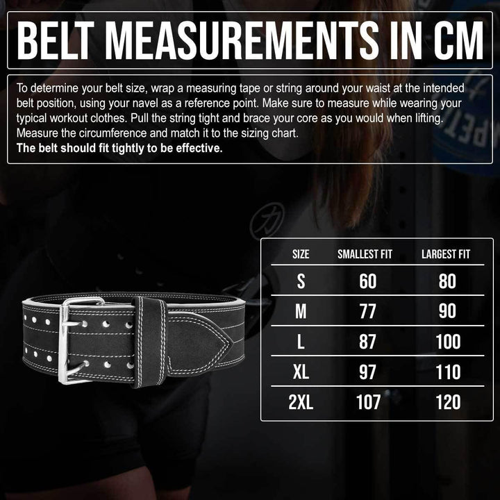 Strength Shop 13mm Prong Belt Gewichthebergürtel mit Schnallenverschluss, IPF-zertifiziert, Robuster