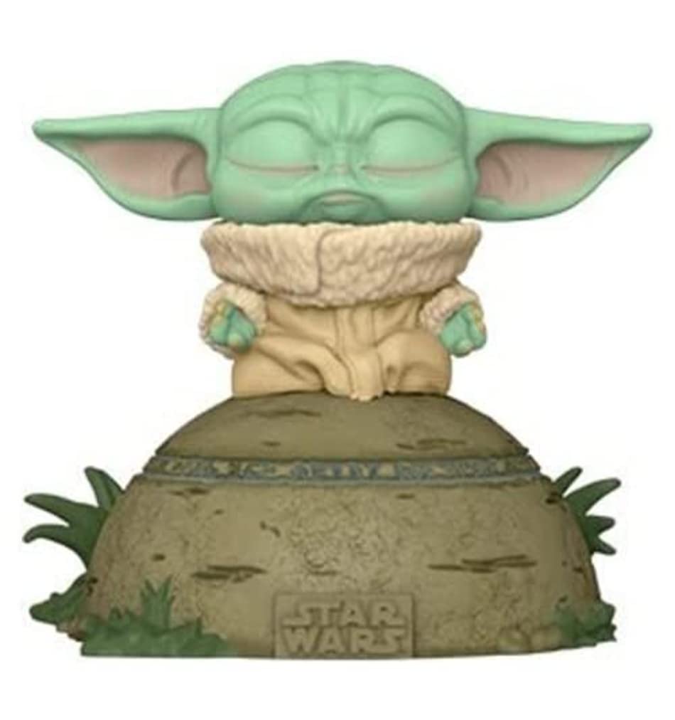 Funko Pop! Deluxe: Star Wars: The Mandalorian - Grogu Using Force (The Child, Baby Yoda) Using The F