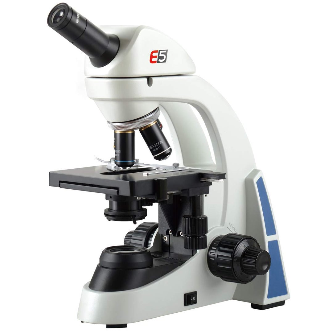 3B Scientific Physik Lehrmittel - Monokulares Mikroskop ME5 - LED-Kaltlichtbeleuchtung, ergonomische