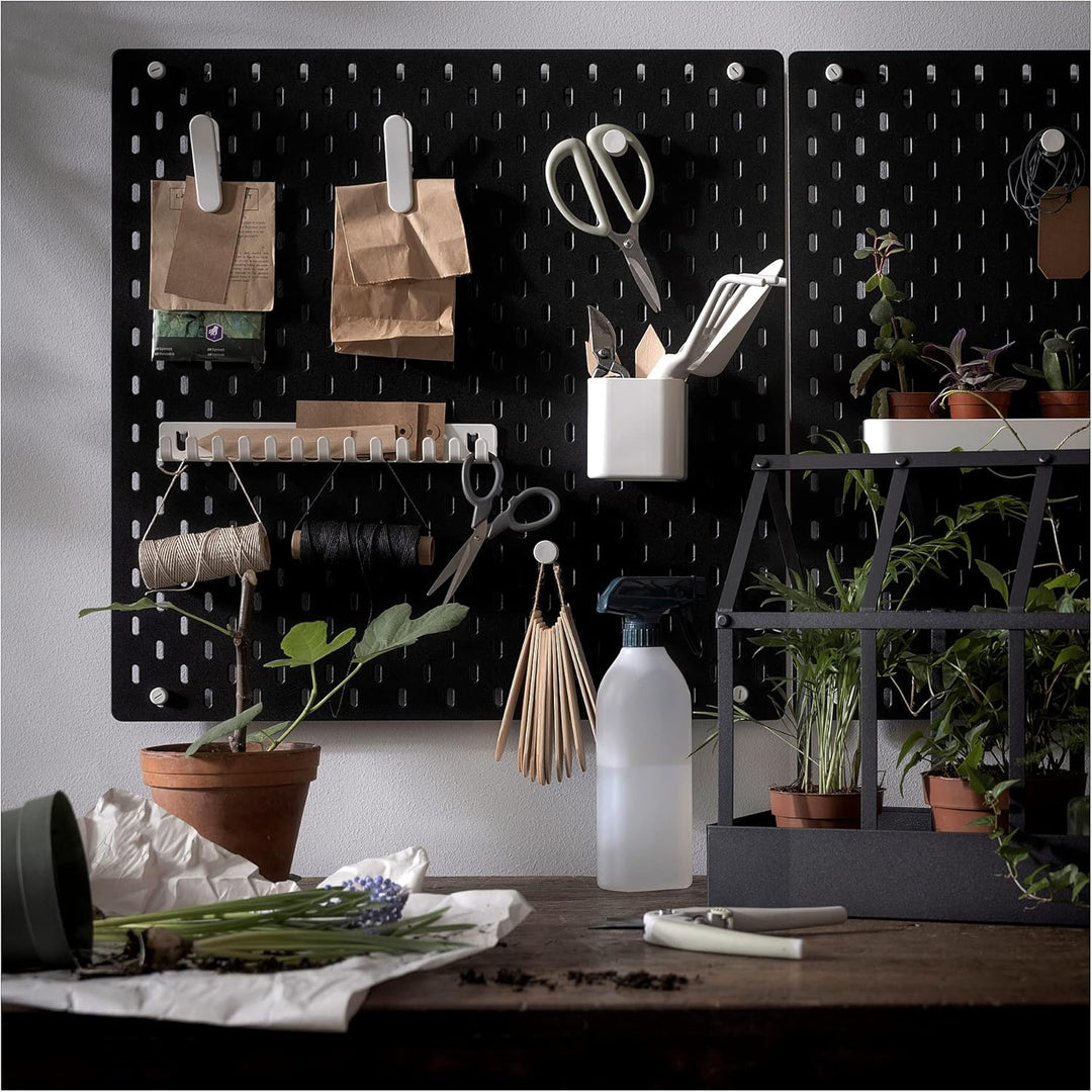 IKEA SKÅDIS Stecktafel, 56 x 56 cm, Schwarz