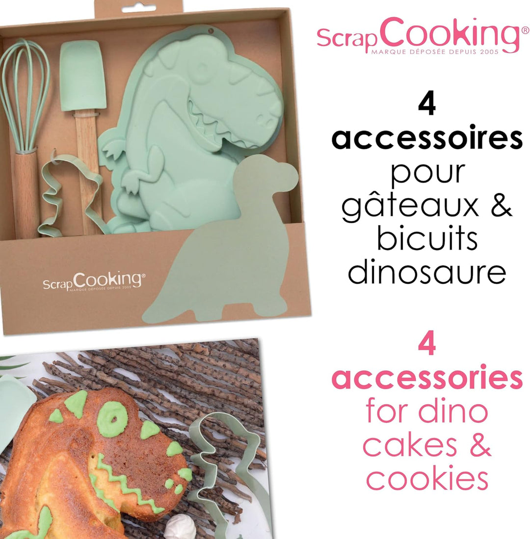 SCRAP COOKING 1134 Backutensilien-Set Dino