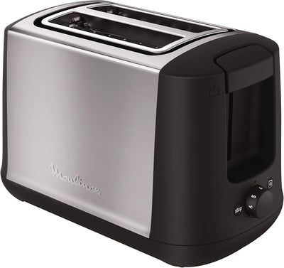 MOULINEX LT340811 Subito Toaster mit 2 Rillen, 7 Bräunungsstufen, 850 W, Edelstahl, 5.3 tons, Braun