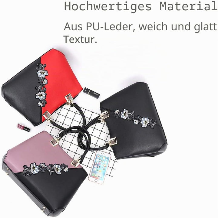 NICOLE & DORIS 2024 Mode Handtaschen für Frauen Umhängetasche Damen Tragetaschen Shopper Elegant Sch