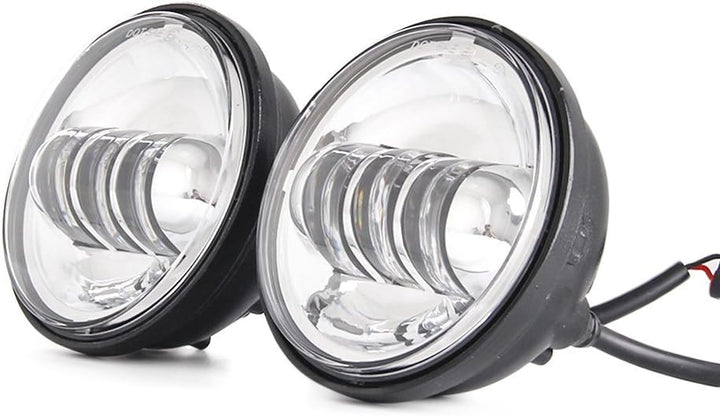 SKUNTUGUANG 4,5-Zoll-LED-Motorrad-Zusatzscheinwerfer, Nebelscheinwerfer, Visierlampe für Motorräder,