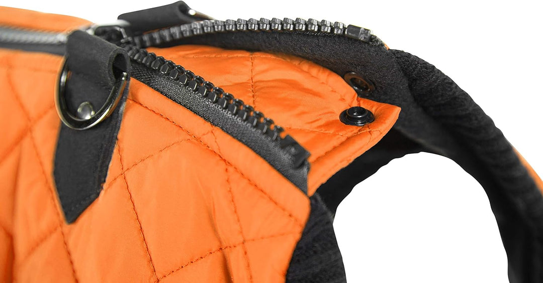 Gooby modische Hundebomberweste, gesteppt, elastischer Brustbereich, Rautenmuster Medium chest (~14"