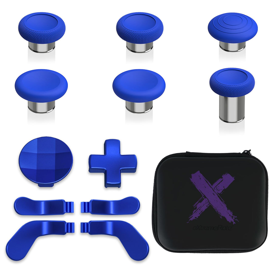 eXtremeRate 13 in 1 Metall Tasten Set für Xbox Elite Series 2 Controller, Megnetic Thumbsticks/D-Pad