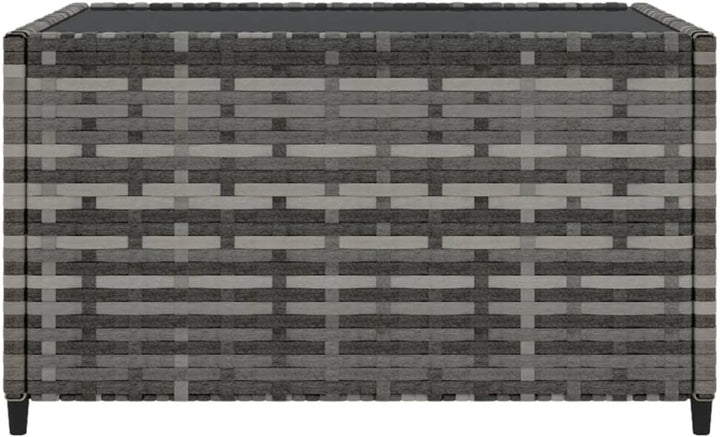 Tidyard Garten Couchtisch Beistelltisch Polyrattan Balkontisch Gartenmöbel Kaffeetisch Teetisch Quad